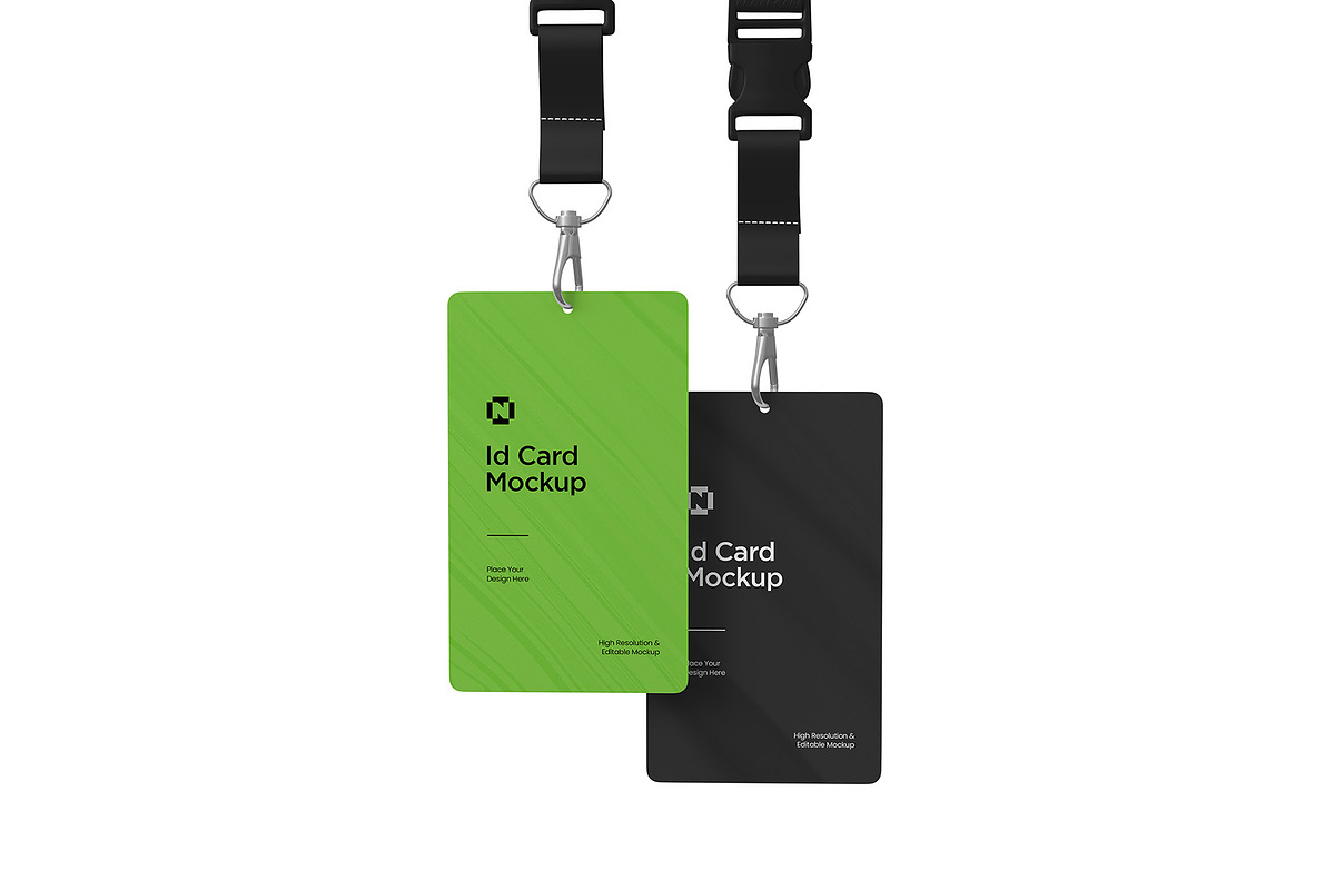 Corporate Lanyard ID Card Mockup, a Product Mockup by graphypix (Photo 1 of 4)