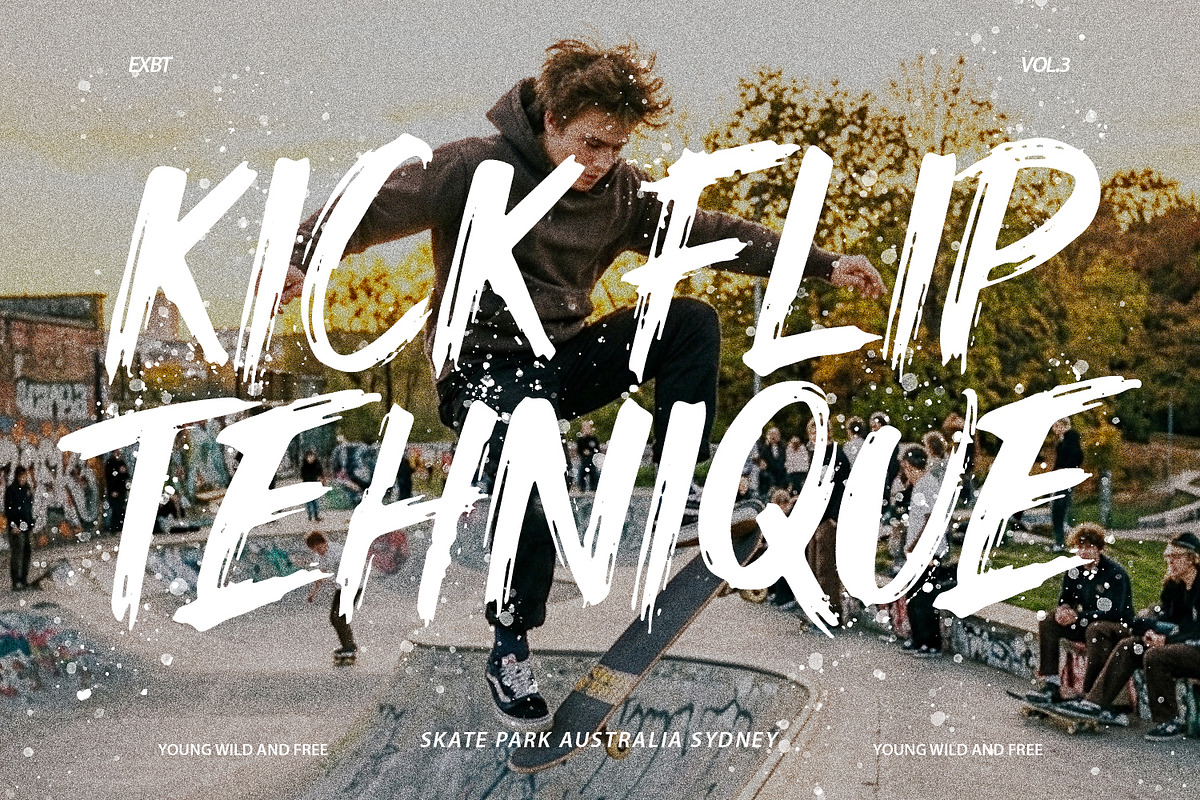 Greatwild Hand Drawn Brush Font, a Handwritten Font by Maulana Creative (Photo 2 of 7)