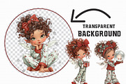 Whimsical Christmas Fairy Clipart, an Illustration by Libby Wishes (Thumbnail 3 of 6)
