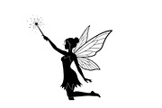 Magical Fairy Silhouette Bundle, an Illustration by jahid234 (Thumbnail 13 of 51)