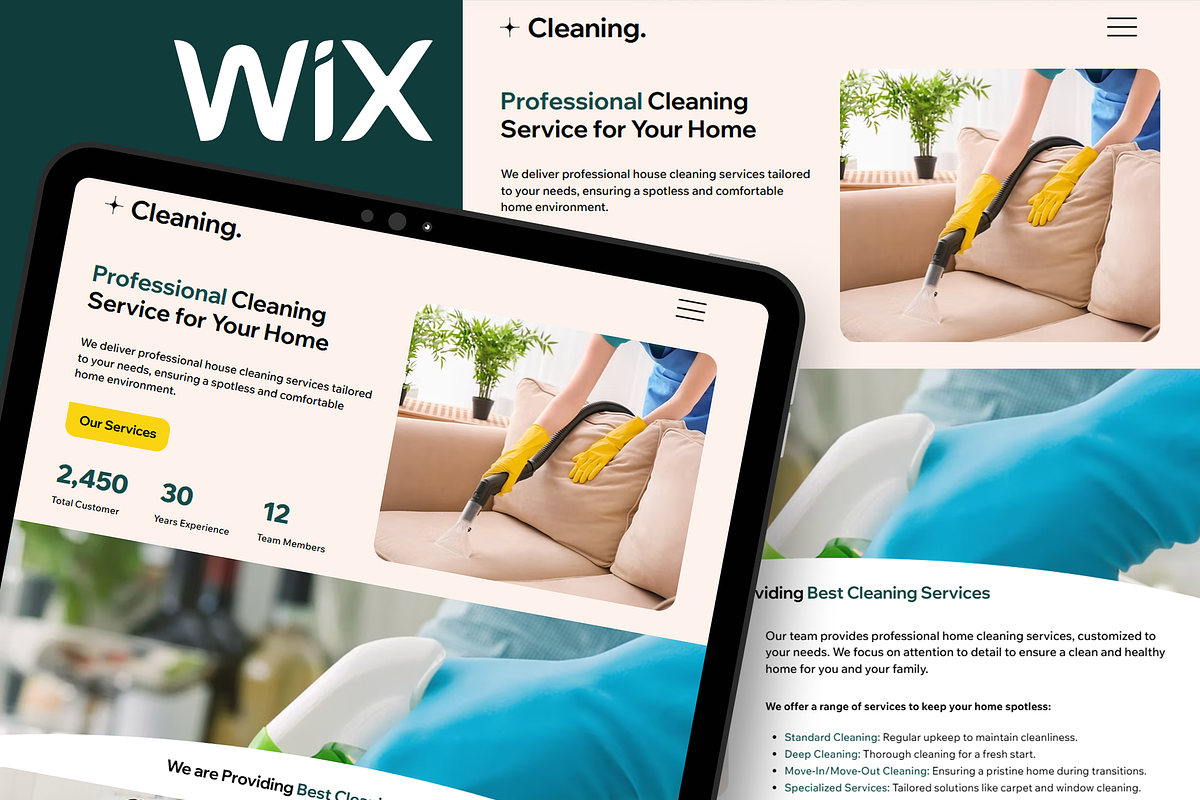 Cleaning - Wix Studio Website