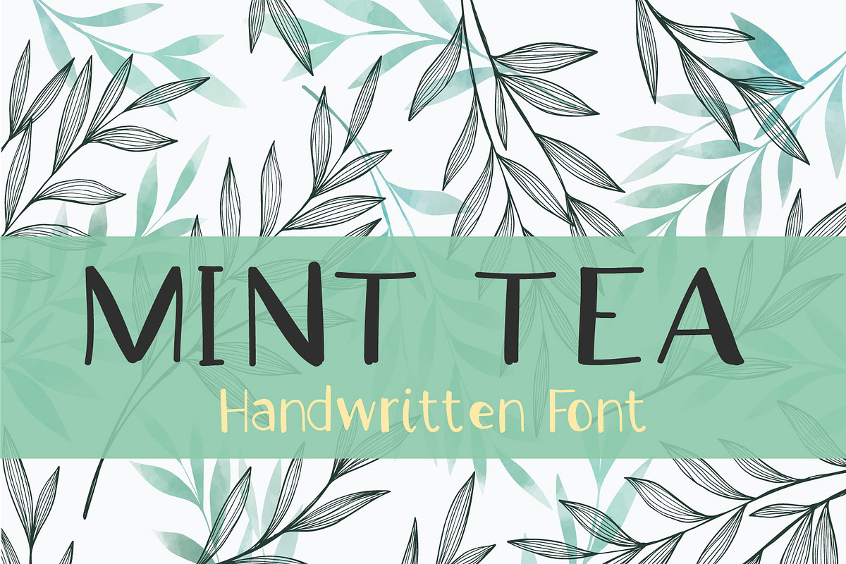 Mint Tea - Handwritten Font, a Font by NViolet (Photo 1 of 3)