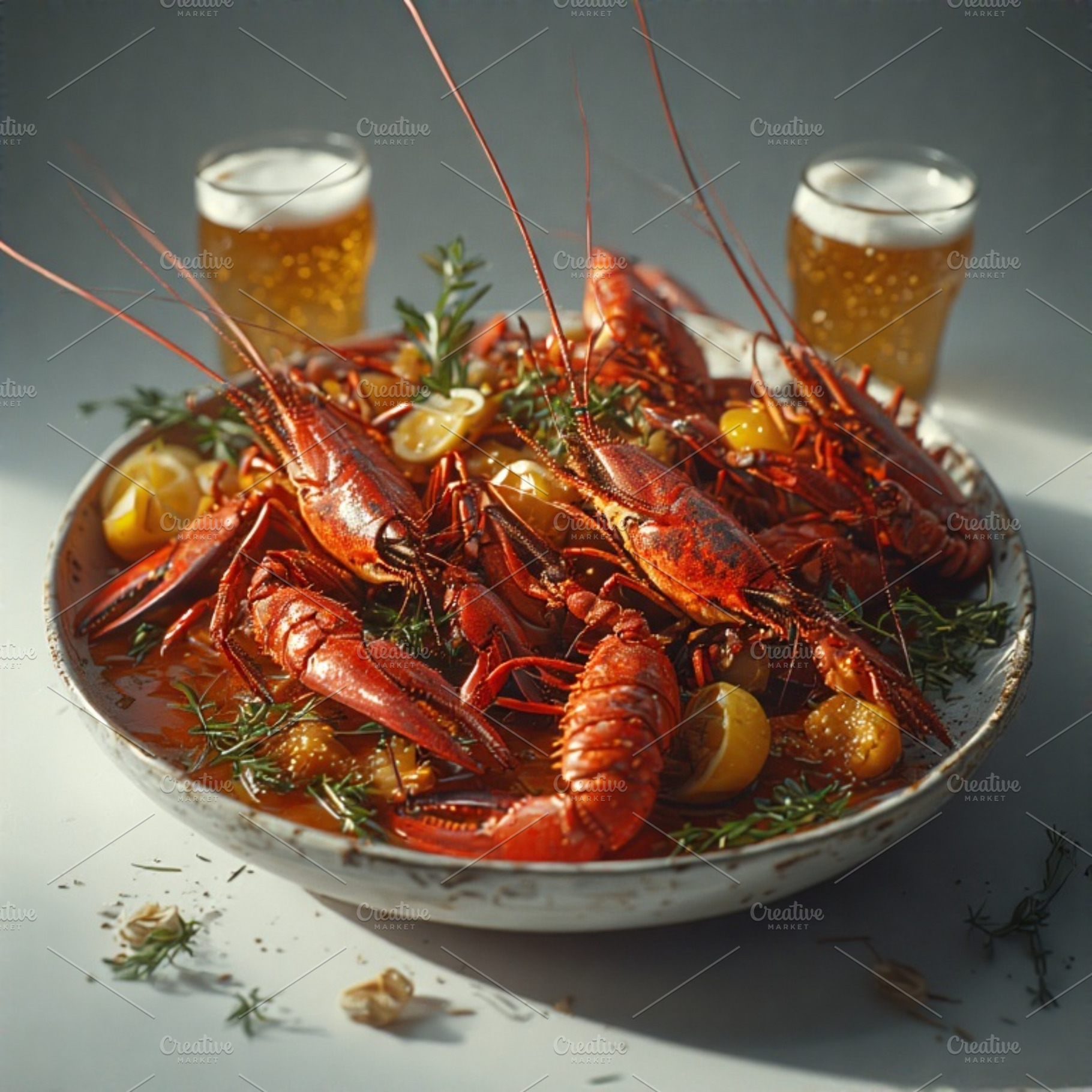 Boiled crayfish stock image, a Food & Drink Photo by ComfortQ