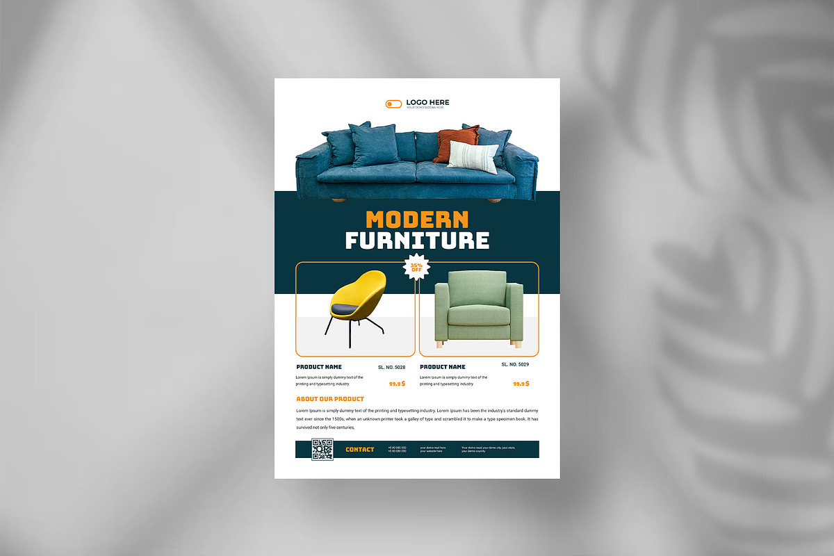 Furniture sale flyer design, a Flyer Template by Tanmoy Topu (Photo 3 of 11)