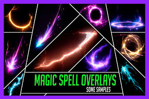 230 Magic Spell Overlay Effects