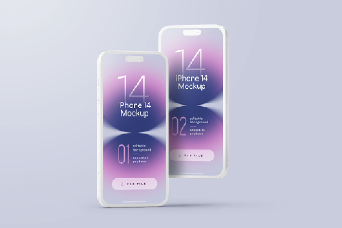 iPhone 14 Pro Clay Mockup Set, an iPhone Mockup by Deeplab (Photo 9 of 18)