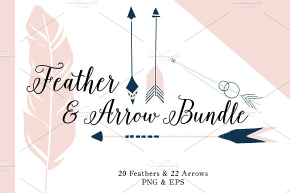SALE Design Bundle Arrow & Feather preview 5