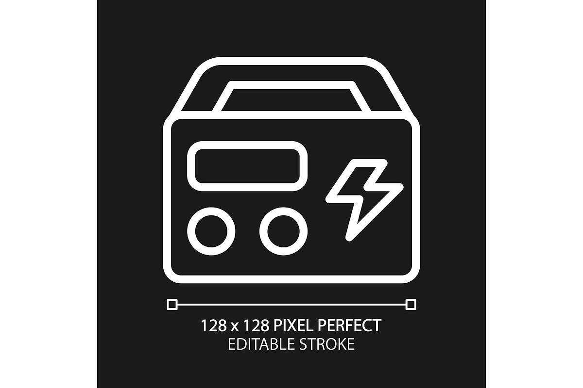Portable power station pixel perfect, an Icon by IMG Visuals