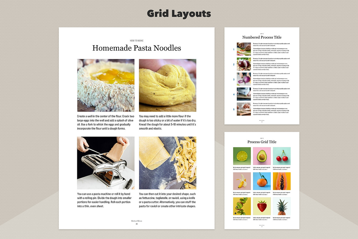 InDesign Digital Cookbook Template, a Brochure Template by Dandymark (Photo 9 of 12)