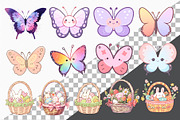 Happy Easter Clip Art. Sticker, PNG, an Object Illustration by KENO Mascots (Thumbnail 3 of 8)