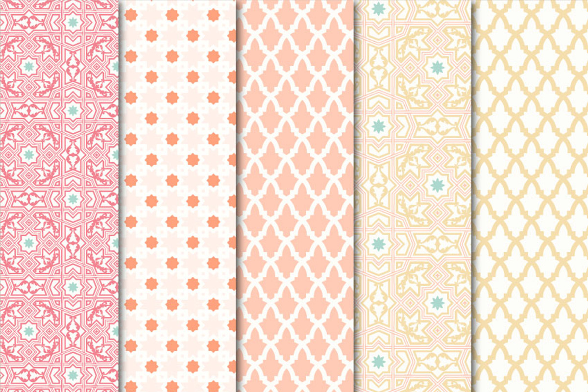 Digital Paper Arabesque Set 03 preview 3