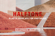 Halftone + Plastic Overlays, a Layer Style Add-On by ColorGridPresets (Thumbnail 1 of 4)