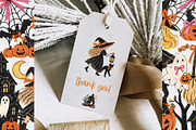 Halloween Witch Clipart, a Decorative Illustration by BigCakeBee (Thumbnail 3 of 3)