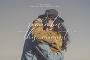 Wantemar - modern calligraphy font, a Script Font by Quothron (Thumbnail 8 of 9)