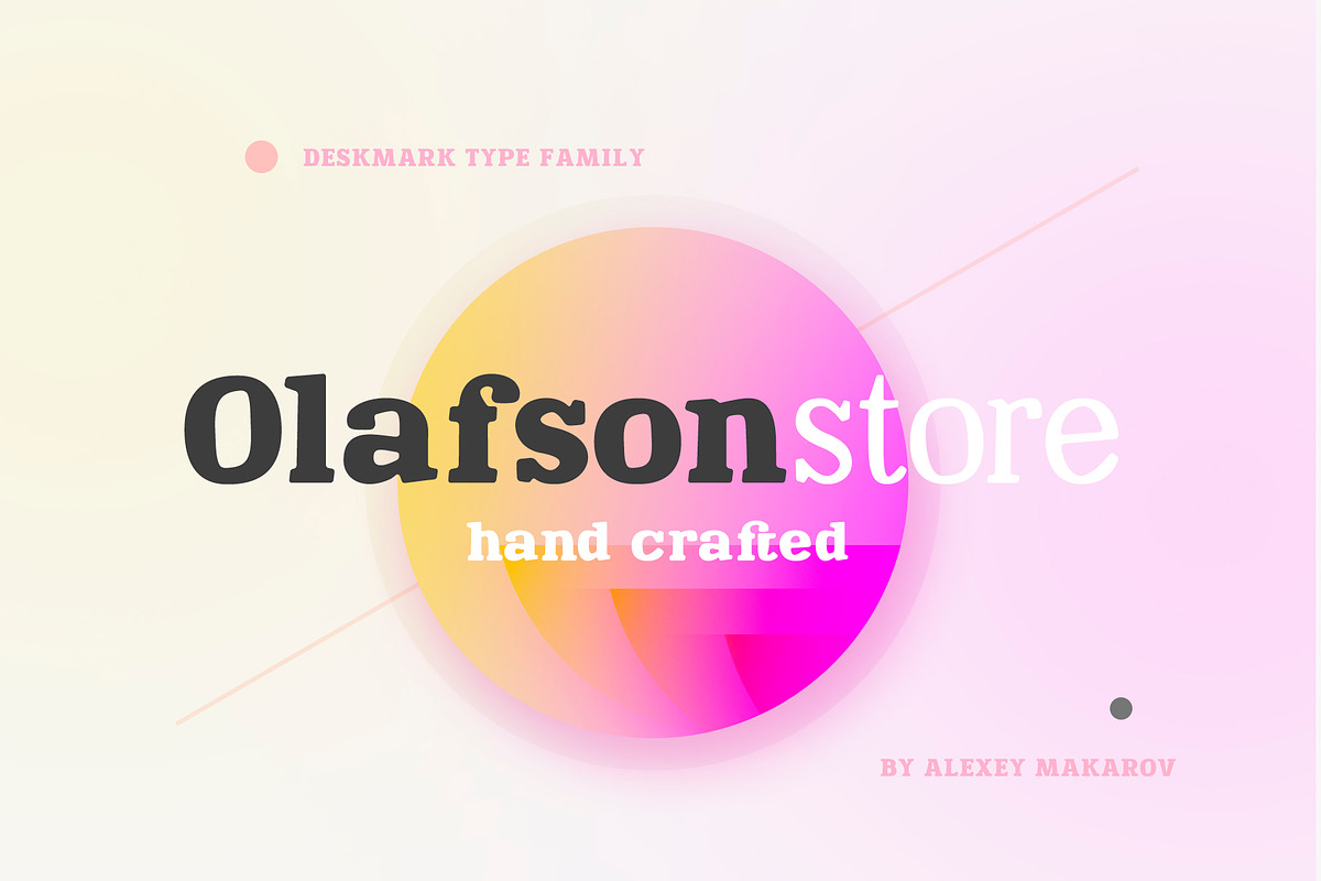 Deskmark Slab Pro Typefamily preview 2