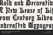 Decorative Gothic Display Font, a Blackletter Font by Century Library (Thumbnail 1 of 6)