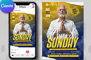 Divine Sunday Prayer Church Flyer, a Flyer Template by Psd Templates (Thumbnail 1 of 3)