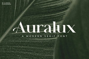 Auralux - Modern Serif Font