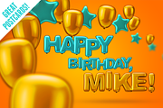 Balloon Typeface, an Illustration by 3DSTORE (Thumbnail 2 of 11)