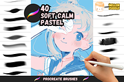 Soft Procreate Brushes, a Brush Add-On by Cozy Brushery (Thumbnail 1 of 8)