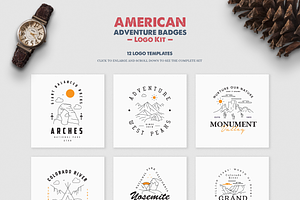 American Adventure Badges Logo Kit