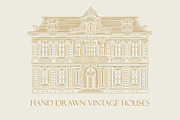 Hand drawn Vintage Houses, a Decorative Illustration by dariikos (Thumbnail 1 of 13)