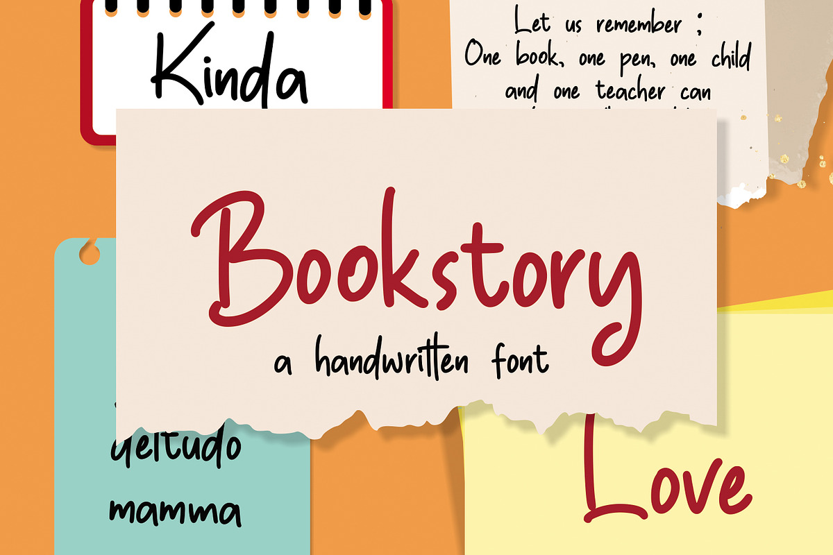 Bookstory, a Script Font by Mozatype (Photo 1 of 10)