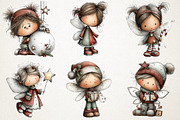 Christmas Holiday Fairy Clipart, an Illustration by RobertsArt (Thumbnail 2 of 5)