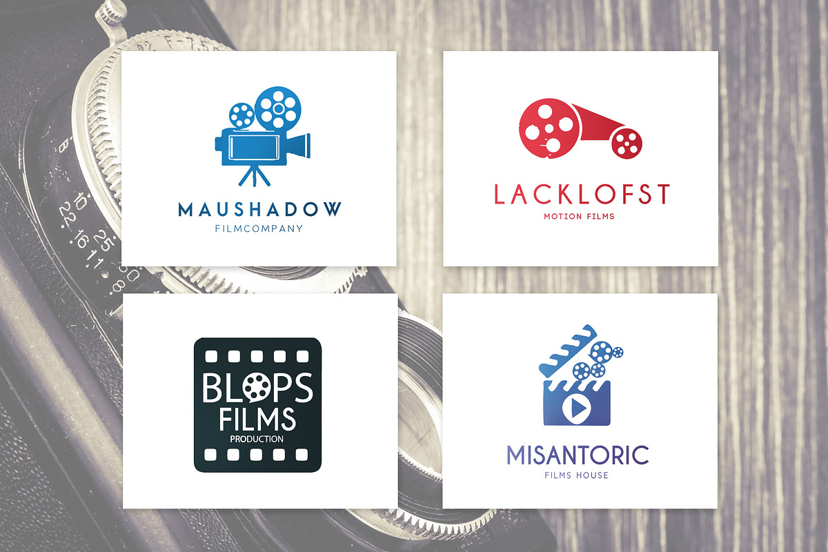 Camera,Movie \u0026 Film Production Logos, a Branding \u0026 Logo Template by AN  Productions, image size:1200x800