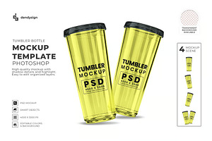 Tumbler Mockup Template, a Household Mockup by DesignRushMarket