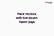 Echowarp. OTF-SVG family., a Symbol Font by Luxfont (Thumbnail 4 of 12)