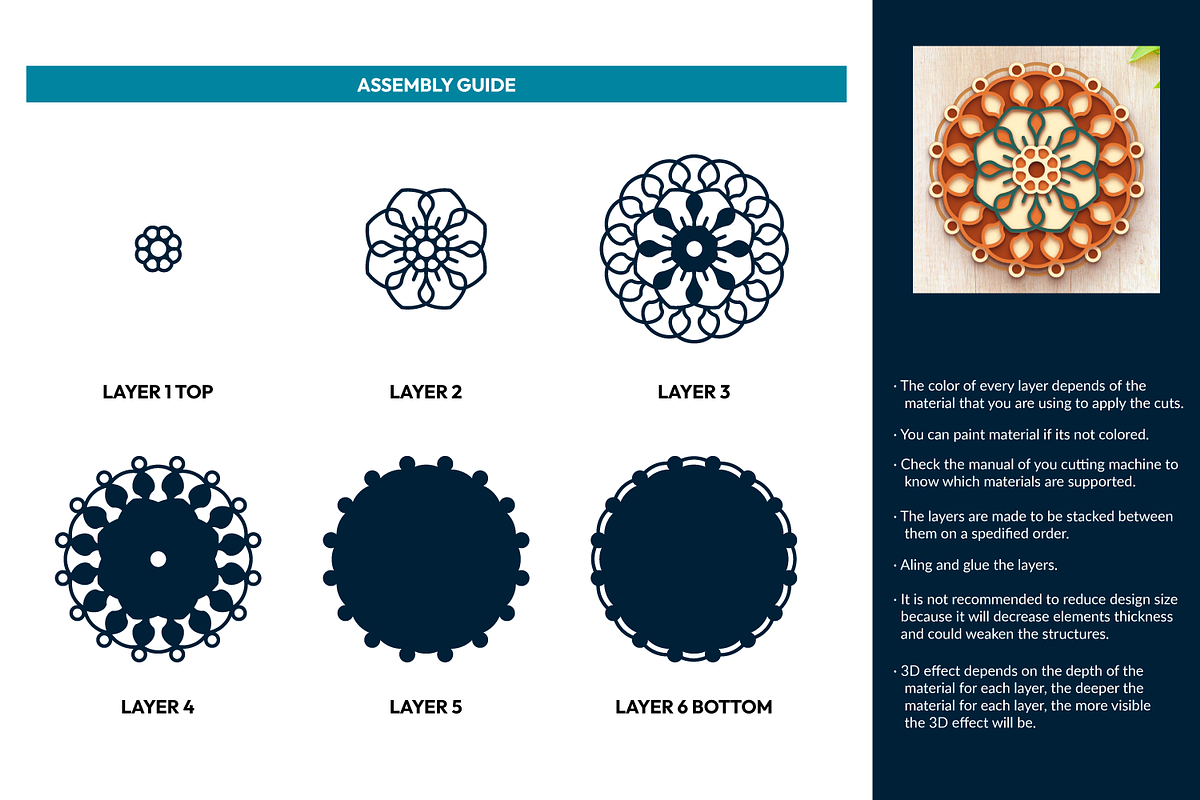 10 - 3D Flower Mandalas Collection, an Object Graphic by Arshad Ali (Photo 12 of 18)