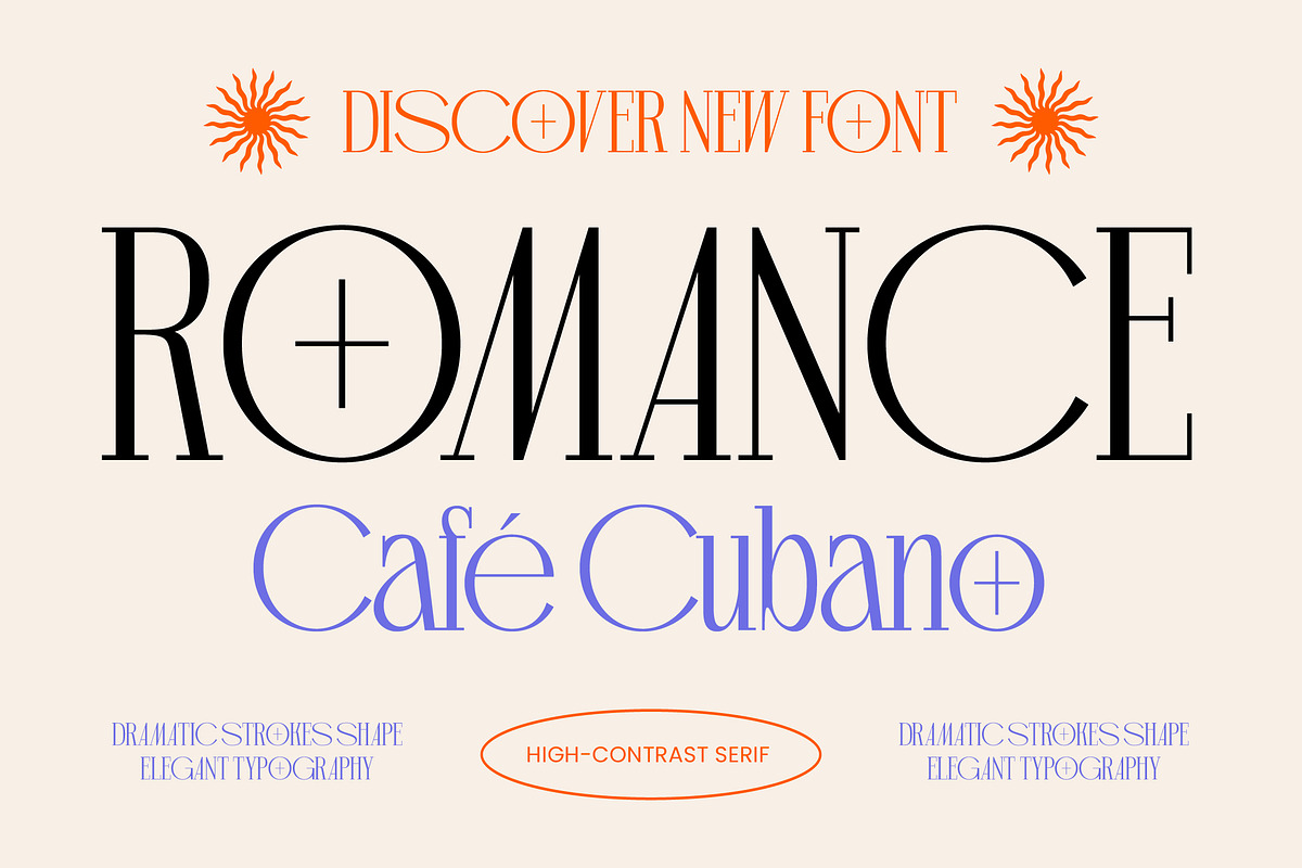 Romance Cubano High-Contrast Serif, a Serif Font by timelesstype.co (Photo 1 of 10)