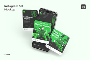 Instagram Mockup, an Advertising Mockup by Se٧enStudio