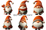 Whimsical Christmas Gnome Clipart, an Illustration by Craft Nest (Thumbnail 8 of 10)