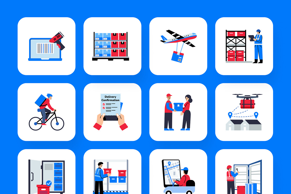Logistics and Delivery Icon Set, an Emoji Icon by Creative Stall (Photo 7 of 8)