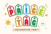 Price Tag - Cute Decorative, a Sans Serif Font by Limited.studio (Thumbnail 1 of 5)