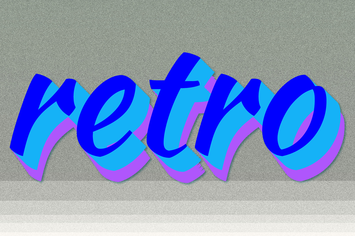 Retro Text Effect Design, a Layer Style Add-On by CreativeShaper (Photo 2 of 2)