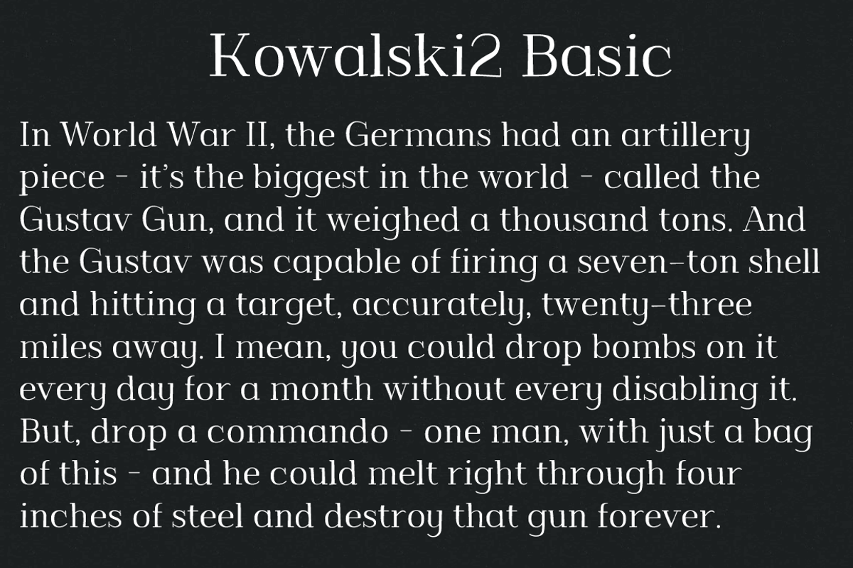 Kowalski2 family preview 3