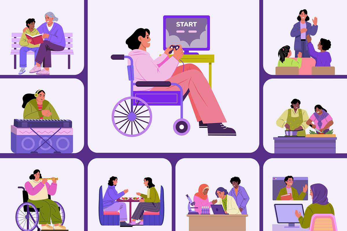 Animated Diversity Illustrations Art, a Person Illustration by Brickclay (Photo 4 of 5)
