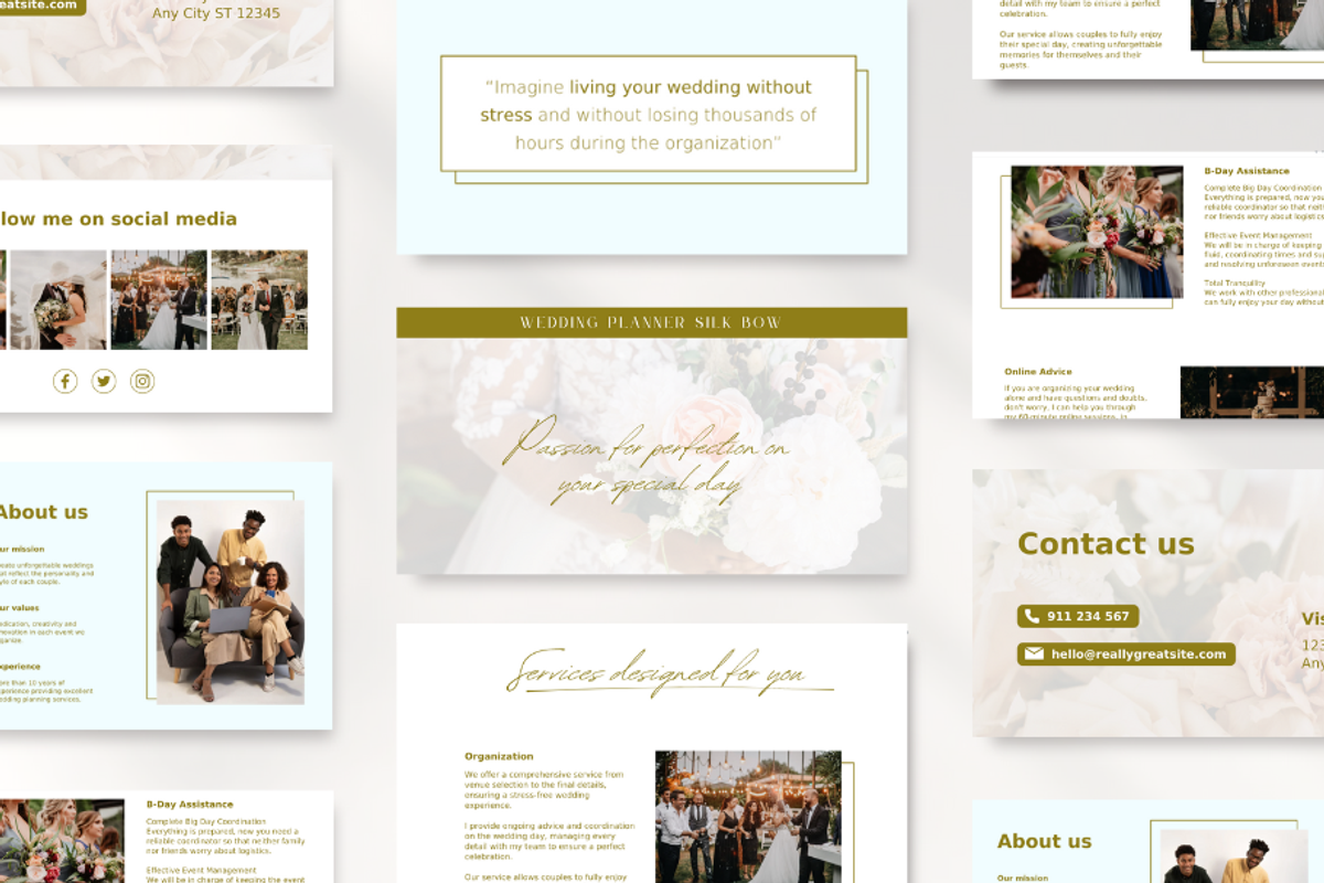 Wedding Planner Website Template, a Landing Page Template by byCreativeTemplates (Photo 3 of 4)
