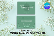 Thank You Card Canva Template, a Business Card Template by Kyuubu Arts (Thumbnail 1 of 3)
