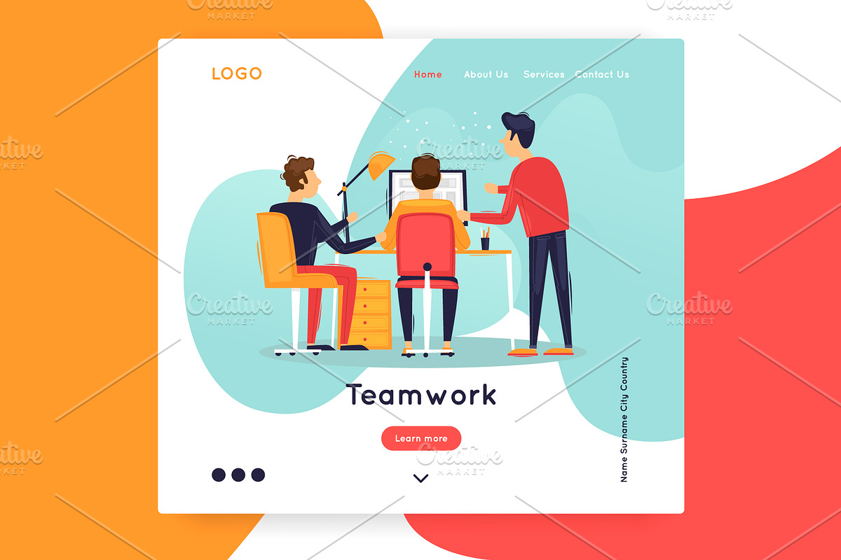 Landing page, an App Template by Podis (Photo 6 of 15)
