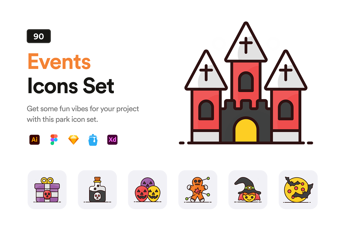 Events Icon Set, a Duotone Icon by Brickclay (Photo 1 of 9)