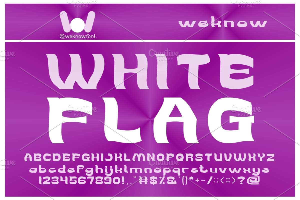 We Are The word font, a Font by weknow (Photo 2 of 5)