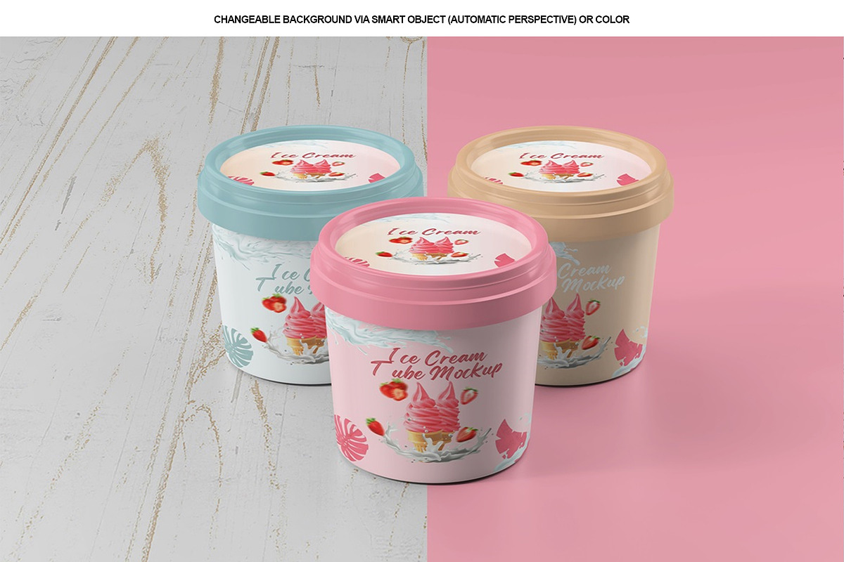 Ice Cream Tube Mockup, a Packaging Mockup by Tokobeta (Photo 8 of 9)