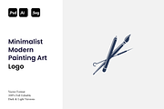 Minimalist Modern Painting Art Logo, a Branding & Logo Template by Luxury Logos (Thumbnail 1 of 4)