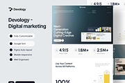 Devology - Digital marketing agency, a Templates & Theme by keffidesign (Thumbnail 1 of 4)