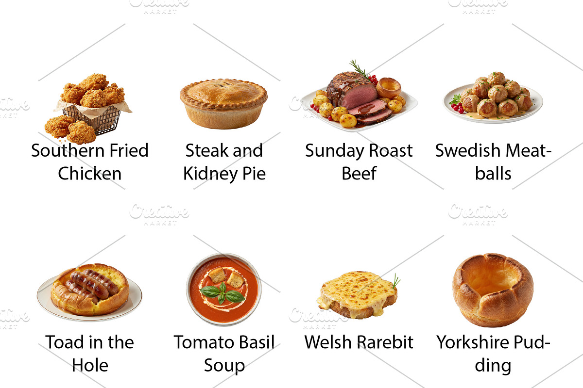 British, Irish & Western Food - PNG, a Food Illustration by Nurlan's shop (Photo 8 of 8)