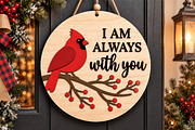 Red Cardinal Christmas Laser Cut SVG, a Seasonal Illustration by Canvas Craft (Thumbnail 4 of 6)